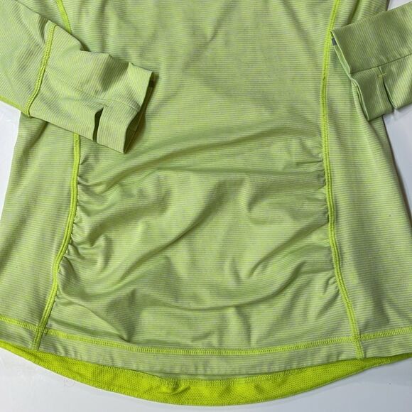 New Balance Neon Green Funnel Neck Long Sleeve Running Top Women’s Sz S - Picture 4 of 8